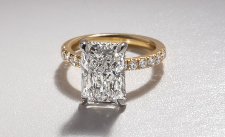 Radiant Cut 4 Carat Diamond Ring